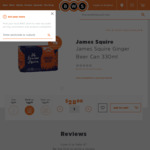 James Squire Ginger Beer $9 6 Pack (RRP $28) @ BWS (in-Store Only with Rewards Card)
