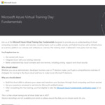 Free: Microsoft Azure Fundamentals AZ-900 Virtual Training + Free Voucher for Certification Exam @ Microsoft