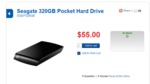 Seagate 320GB USB2.0 Portable Hard Drive $55 with Free Local Postage at OfficeWorks.com.au
