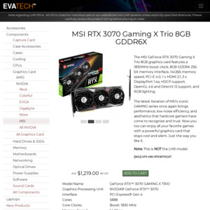 MSI GeForce RTX 3070 Gaming X Trio vs ...