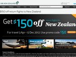 $150 off Return Flights to New Zealand with Air New Zealand