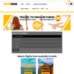$100 off Return Airfares to India (Minimum $2000 Spend) @ Guara Travel