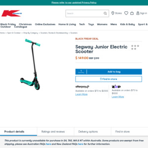 Electric best sale scooter kmart