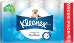 Kleenex Complete Clean Toilet Paper 45 Rolls $19.50 ($17.55 S&S) + Post ($0 w Prime/ $39+) @ Amazon AU