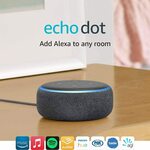 Echo Dot (3rd Gen) Smart Speaker with Alexa - Charcoal Fabric $19 + Delivery (Free with Prime) @ Amazon AU