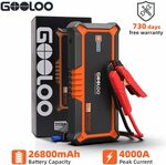GOOLOO GP4000 Car Battery Jump Starter US$119.49 (A$170.36) Delivered from AU @ GOOLOO Official via AliExpress