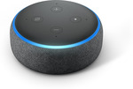Amazon Echo Dot 3rd Gen Charcoal Smart Speaker with Alexa $19 @ Bunnings