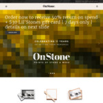 Buy an Onstone Print & Get 50% of Your Spend Back in e-Gift Cards + $30 e-Gift Card with Purchase @ Onstone