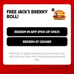 New Prize Added to Shake & Win App - Free Brekky Roll ($1 Minimum Spend via App, $0 at Cashier) @ Hungry Jack's