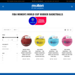 20% off FIBA Women's Basketball World Cup Rubber Basketballs (Starting at $27.96 Delivered) @ Molten Australia
