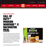 Call of Duty: MWII in-Game Skin & 1-Hour 2x XP - with Large Baconator Meal Purchase (from $15.35) @ Hungry Jack's (App Required)