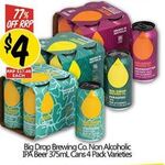[VIC] Big Drop Brewing Co. Non Alcoholic IPA Beer 4 Pack Varieties - $4 @ NQR Stores