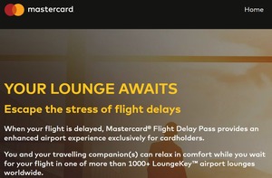 Free Lounge Access for 2-Hour Flight Delays (Pre-Registration Required) with Prepaid Mastercard Worldwide Wallet @ Westpac Group