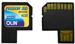 Olin Fusion SD/USB Card 4GB - $4.46 - OfficeWorks Clearance