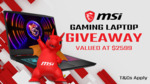 Win an MSI Katana 15.6" i7 RTX4070 B12VGK-672AU Gaming Laptop Valued at $2599 from Computer Alliance