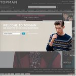 TOPMAN free shipping until 23.59 BST on 19th September - Save £9, plus get 20% off