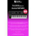 Win a Native Instruments Kontrol S49 MK3 Keyboard from Plugin Boutique