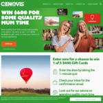 Win 1 of 5 $600 RedBalloon Gift Cards from Cenovis