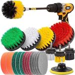 [Prime] 22 Piece Drill Brush Attachments Set Scrubber Brush with Extend Long Attachment $21.23 Delivered @ DABOBOTOO Amazon AU