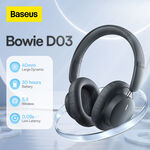 Baseus Bowie D03 Headphones Bluetooth 5.3 Headphone $27.19 (With eBay Plus $26.55) @ khakiplaza eBay