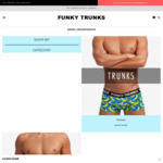 Men's Briefs: 3 Pairs $27, Mens Trunks: 5 Pairs for $54, or 10 Pairs for $90 + $5.50 Shipping @ Funky Trunks