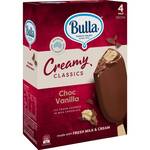 [NSW] Bulla Creamy Classics Choc Vanilla Ice Creams 4-Pack $2.85 @ Woolworths Auburn