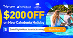 New Caledonia Holiday Package: Aircalin Return Flight & 5 Nights from $679 Per Person @ Trip.com (App Required)