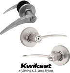 4 Sets of Kwikset or Delf Bed/Bath Privacy or Passage Levers in Satin or Bright Chrome $49 Delivered @ South East Clearance
