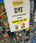 Big Kids CAT Little Machines 2pk Wheel Loader and Dump Truck $1 @ Toyworld (in-Store Only)