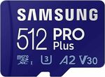 Samsung PRO Plus 512GB MicroSD Card + Adapter $40.59 + Delivery ($0 with Prime/ $59 Spend) @ Amazon US via AU