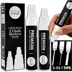 Large White Erasable Chalk Markers 2-Pack (10mm & 15mm) $10.08 + Delivery ($0 with Prime/ $59 Spend) @ Savvy & Sorted Amazon AU