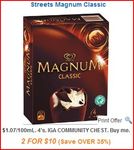 8 Magnum Ice Creams for $10.00 at IGA & Franklins ($1.25 each)
