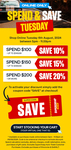 Spend $100 Save 10%, Spend $150 Save 15%, Spend $200 Save 20% @ Supercheap Auto (Online Only)