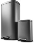 Set of 2 Matte Grey Pedal Bins $29 (Was $55) + Delivery ($0 C&C/ in-Store/ OnePass/ $65 Order) @Kmart