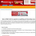 Purchase Any Item and Get a FREE $10 Voucher to Spend on Anything at Overship.com.au