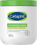 CETAPHIL Moisturising Cream 550g $14.28 ($12.85 S&S) + Del ($0 Prime/ $59 Spend) @ Amazon AU