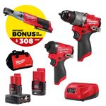 MILWAUKEE M12 2 Piece Combo Kit + Bonus 3/8" Impact Rachet + $100 Store Credit - $529 Shipped @ Sydney Tools