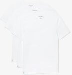 Lacoste Men's V-Neck T-Shirts 3pk - White, Medium - $20 + Delivery ($0 with Prime / $59 Spend / First Order) @ Amazon AU