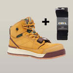 Hard Yakka 3056 Lace PumpUp Safety Boots with Free 5-Pack Socks $99 Delivered @ Budget Workwear Outlet Store