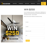 Win $250 VISA e-Gift card (Every Month) from Big Ass Fans