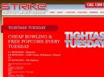 Tight Ass Tuesday: $7 bowling + free popcorn at Strike Bowling Bar