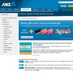 Bonus Gift Cards for Regular Spends with Your ANZ Rewards Credit Card - Gift with Purchase