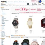 30% off Already Reduced Watches for Men and Women from Amazon.com (Min Spend $100)