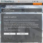 [XBOX ONE/PC] Titanfall Beta (Free)
