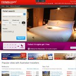 10% off Hotels.com Bookings for Travel until Aug 17, 2014