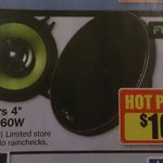 Fusion 4” 2 Way Full Range Speakers 160W $10 @ Repco In-Store ONLY