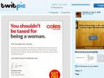 Coles - Paying the Tax on Feminine Hygiene products - 10% discount