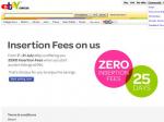 Ebay - Insertion fees waived when auction starts at 99 certs