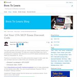 Microsoft Certification - 15% MCP Exam Discount Code