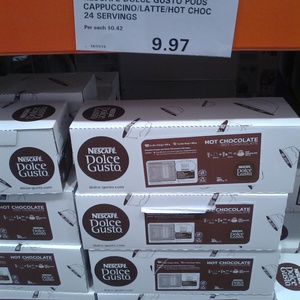 Hot Choc Cappucino Latte Nescafe Dolce Gusto Pods 24 Servings for 9.97 at Costco Casula NSW Membership Required OzBargain